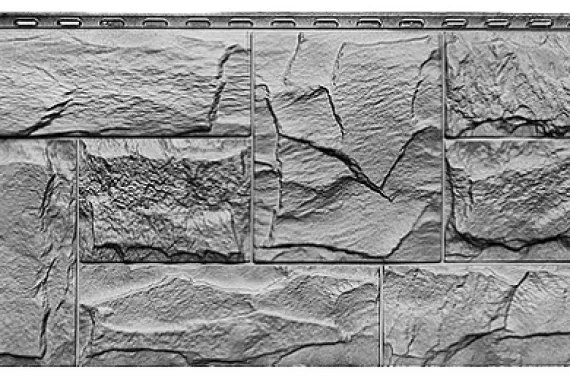Фасадные панели T-SIDING Гранит леон Кавказ 1013-9005